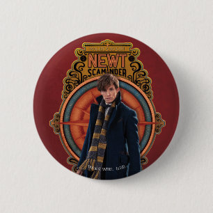 NEWT SCAMANDER™スタンディングアールヌーボーパネル 缶バッジ