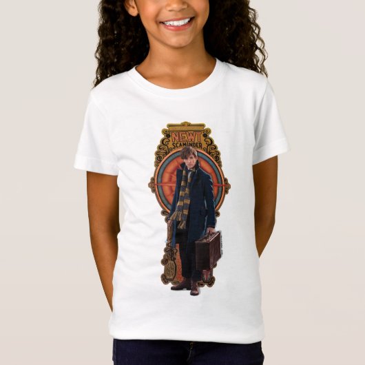 NEWT SCAMANDER™スタンディングアールヌーボーパネル Tシャツ (正面)