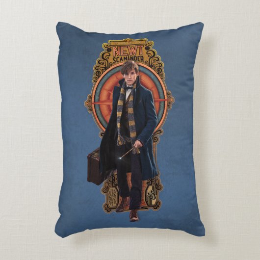 NEWT SCAMANDER™歩くアールヌーボーパネル アクセントクッション (正面(垂直))