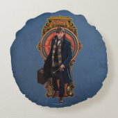 NEWT SCAMANDER™歩くアールヌーボーパネル ラウンドクッション (裏面)
