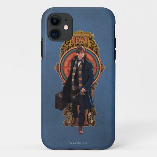 NEWT SCAMANDER™歩くアールヌーボーパネル Case-Mate iPhoneケース (裏面)