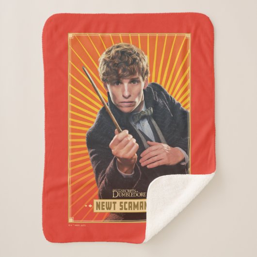 Newt Scamander Character Graphic シェルパブランケット (正面)
