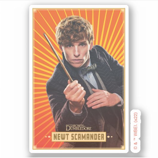 Newt Scamander Character Graphic シール (正面)