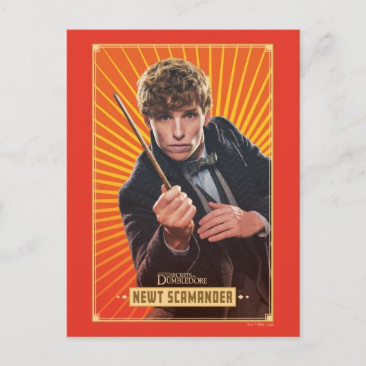 Newt Scamander Character Graphic ポストカード (正面)