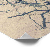 Newton and apple poster ポスター (角)