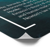 Newton's Universal Law of Gravitation – ポスター (角)