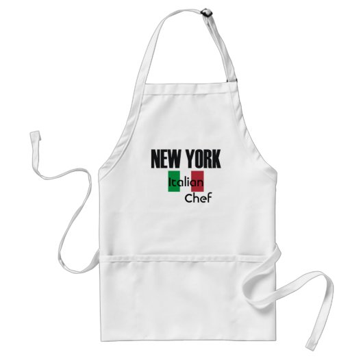 NewYorkのイタリア人のシェフ スタンダードエプロン (正面)