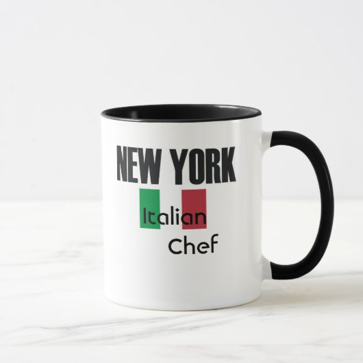 NewYorkのイタリア人のシェフ マグカップ (右)