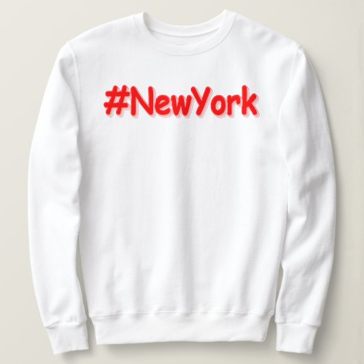 "#NewYork " Cute Design. Buy Now スウェットシャツ (デザイン正面)