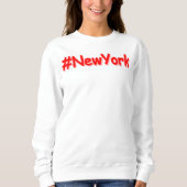 "#NewYork " Cute Design. Buy Now スウェットシャツ (正面)