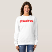 "#NewYork " Cute Design. Buy Now スウェットシャツ (正面フル)
