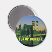 newyork, fun up your life マグネット (正面/裏面)