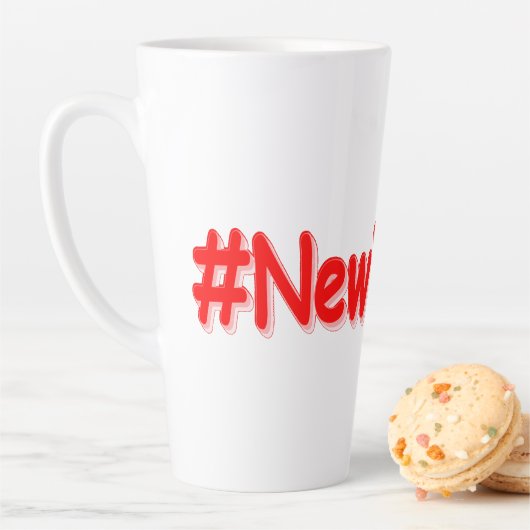 「#NewYorker」かわいいデザイン。買今 カフェラテマグ (インサイチュ)