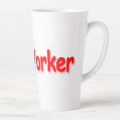 「#NewYorker」かわいいデザイン。買今 カフェラテマグ (右)