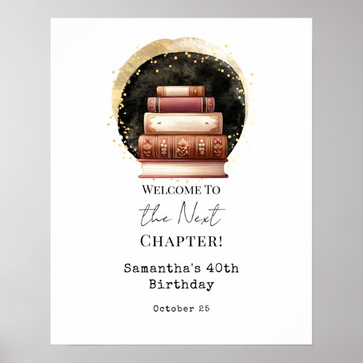 Next Chapter 40th Birthday Signature Poster ポスター (正面)