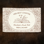 Next Chapter Book Club Brown Bridal Shower 横断幕