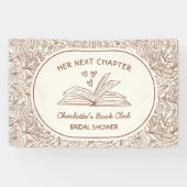 Next Chapter Book Club Brown Bridal Shower 横断幕 (横)