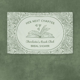 Next Chapter Book Club Green Bridal Shower 横断幕