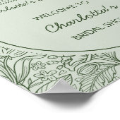 Next Chapter Book Theme Bridal Shower Welcome ポスター (角)