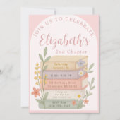 Next Chapter Book Themed Birthday Invite 招待状 (正面)