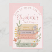 Next Chapter Book Themed Birthday Invite 招待状 (正面/裏面)