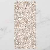 Next Chapter Floral Brown Bridal Shower メニュー (裏面)