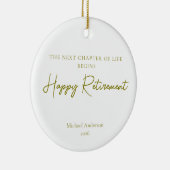 Next Chapter of Life Begins Retirement Gift セラミックオーナメント (右)