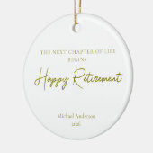 Next Chapter of Life Begins Retirement Gift セラミックオーナメント (左)