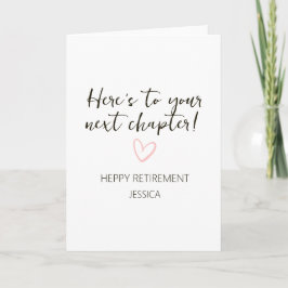 Next Chapter Personalized Retirement Gift カード