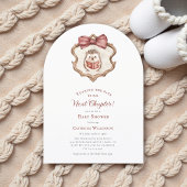 Next Chapter Watercolor Hedgehog Reading Book  招待状