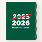 Next Level 2026 | Funny Goodbye 2025 New Year's ノートブック (裏面)