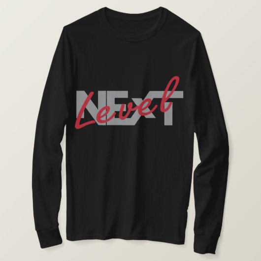 Next Level Lion Mens Long Sleeve T-Shirt Tシャツ (デザイン正面)