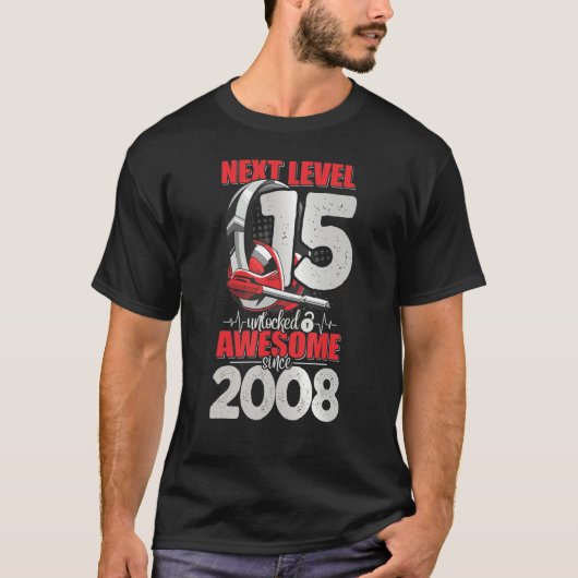 Next Level Unlocked 15 Year Old Boy 2008 Headset G Tシャツ (正面)