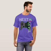 Next Level Video Game Neon Green Controller Tシャツ (正面フル)