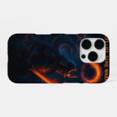 Next Life, Same Warrior – Epic Samurai & Dragon iPhoneケース (裏面横)