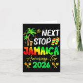 Next Stop Jamaica 2026 Couples Anniversary Family  カード (正面)