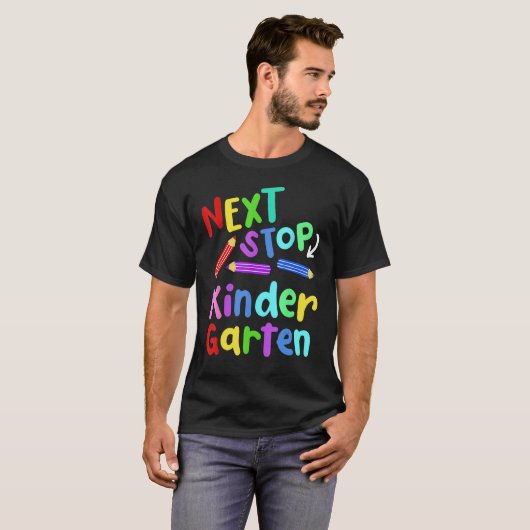 Next Stop Kindergarten Preschool Graduation 2023 B Tシャツ (正面フル)