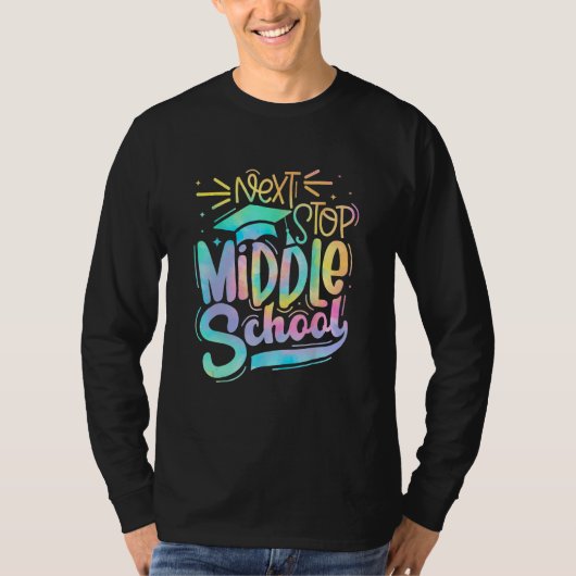 Next Stop Middle School 5th Grade Graduation Last Tシャツ (正面)