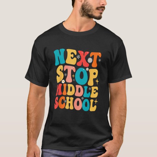 Next Stop Middle School  Graduate 5th Grade Gradua Tシャツ (正面)