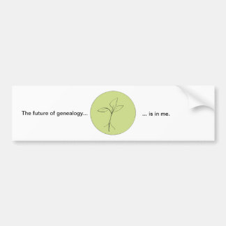 NextGenの未来または過去バンパーステッカー バンパーステッカー