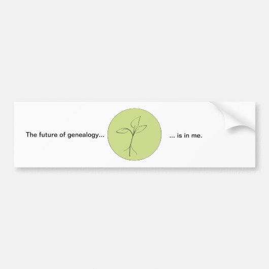 NextGenの未来または過去バンパーステッカー バンパーステッカー (正面)