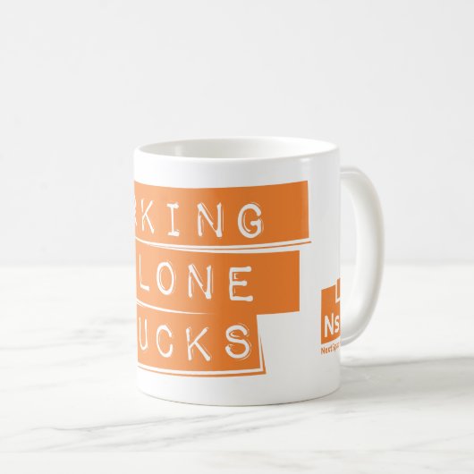 NextSpaceのロゴのカスタマイズ可能で大きいマグ コーヒーマグカップ (正面右)