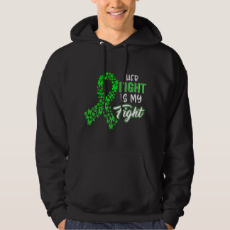 ney Disease Awareness Her Fight Green Ribbon Suppo パーカ