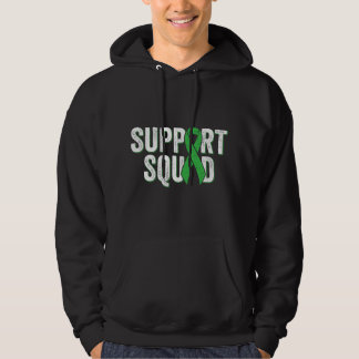 ney Disease Support Squad - Green Awareness Ribbon パーカ
