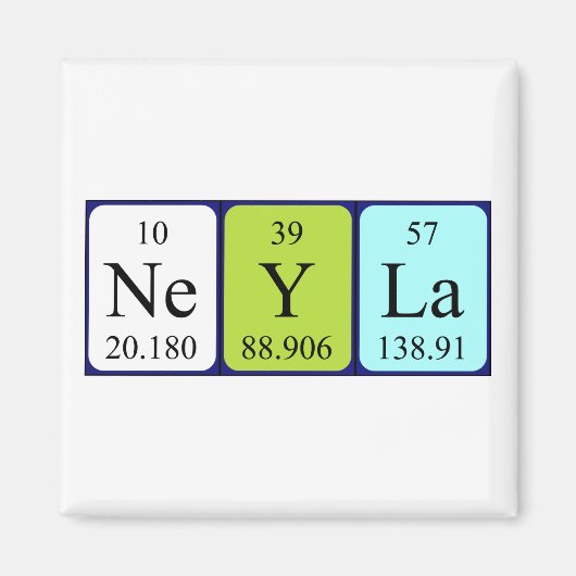 Neyla周期表名磁石 マグネット (正面)