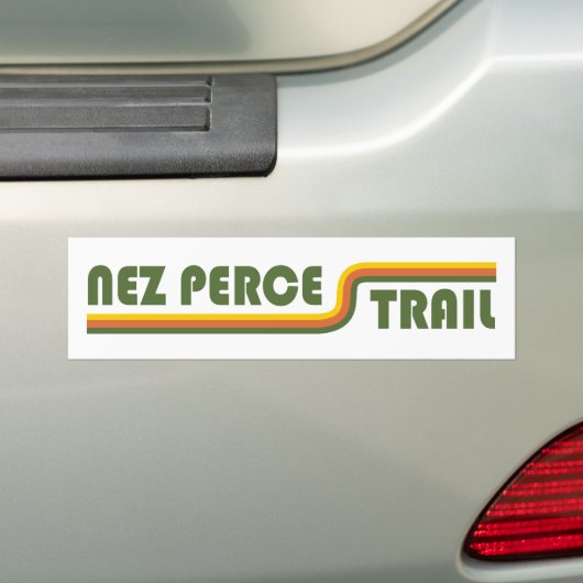 Nez Perce Trail バンパーステッカー (車上)