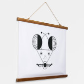 Nezumi〔占星術の〕十二宮図タペストリー – 幾何学模様の壁アート 吊り下げ型タペストリー (傾斜あり)