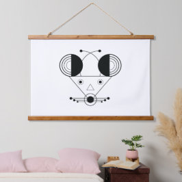 Nezumi〔占星術の〕十二宮図タペストリー – 幾何学模様の壁アート 吊り下げ型タペストリー