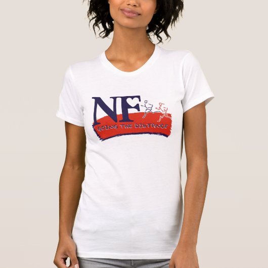 NFのマラソンのロゴの女性ティー Tシャツ (正面)