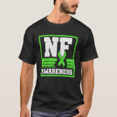 NF認識度神経線維腫症シュワン腫症の戦争 Tシャツ (正面)